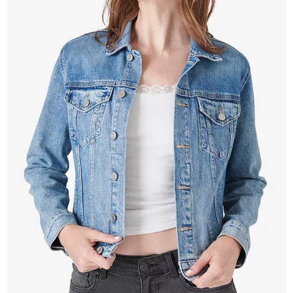 Lucky Brand faded denim jacket - Picture 1 of 7